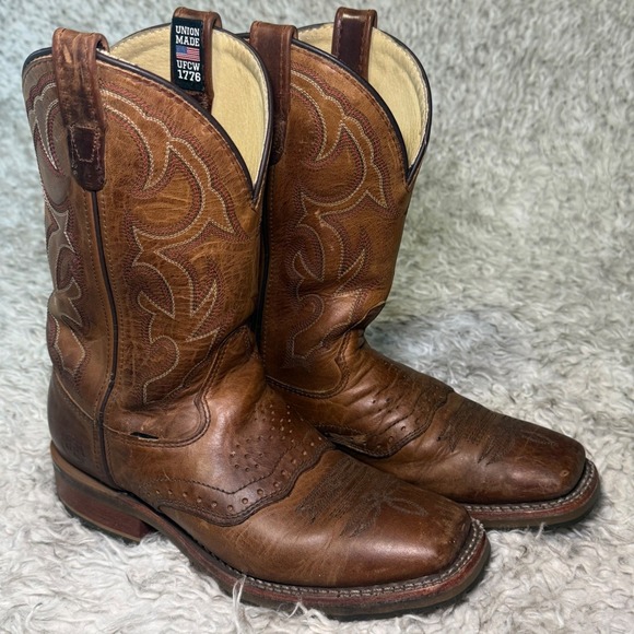 Double-H Jase DH3560 Square Toe Western Work Boots |Size 8 - Picture 12 of 15